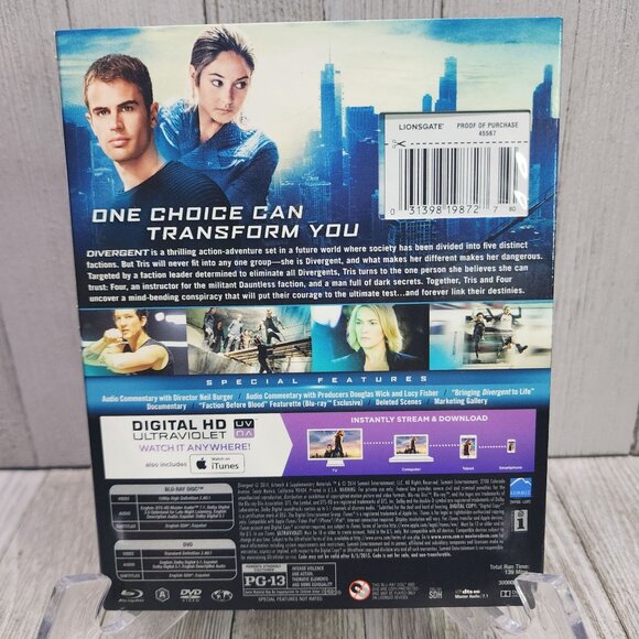 Divergent - Blu-ray + DVD + Digital HD 2-Disc 2014 - Picture 6 of 6